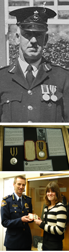 Medal Presentation, Inspector William Taylor to the Historical Group. 
